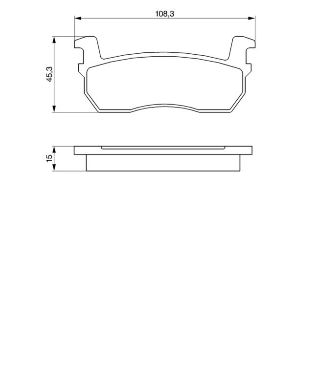 BOSCH 0986469570 Brake Pad Set, disc brake