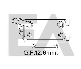 Radiador de aceite, aceite motor