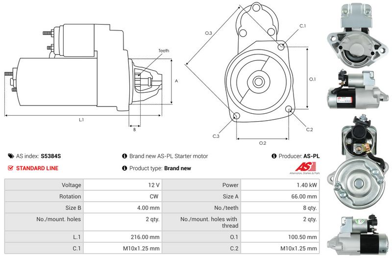 AS-PL S5384S Starter