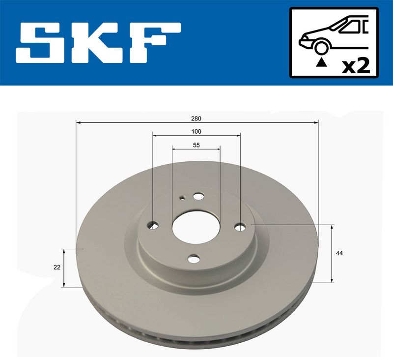 спирачен диск SKF