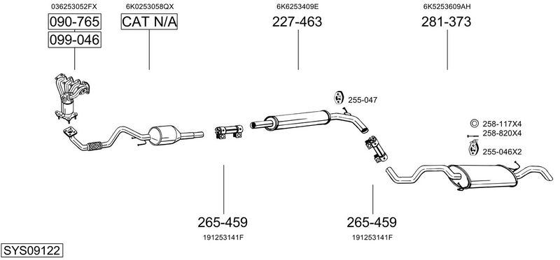 Изпускателна система BOSAL
