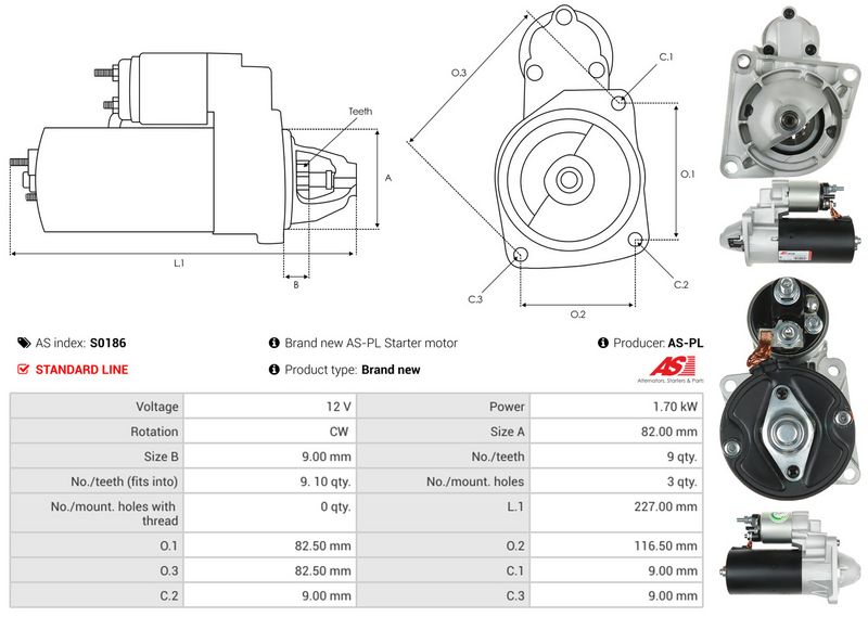 AS-PL S0186 Starter