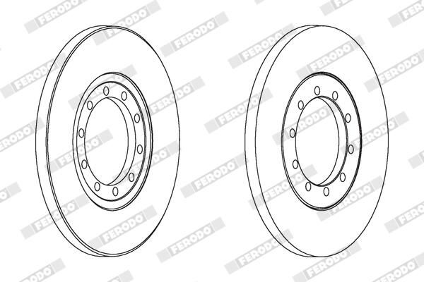 FERODO Disque de frein DDF1537