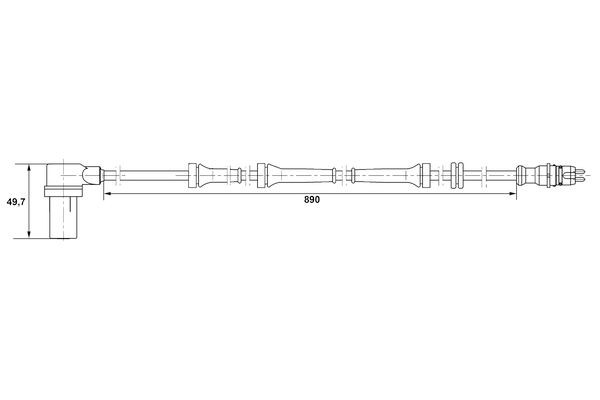 BOSCH Wielsnelheidssensor 0 265 006 157