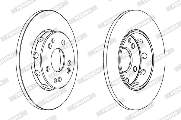 FERODO DDF124 Brake Disc