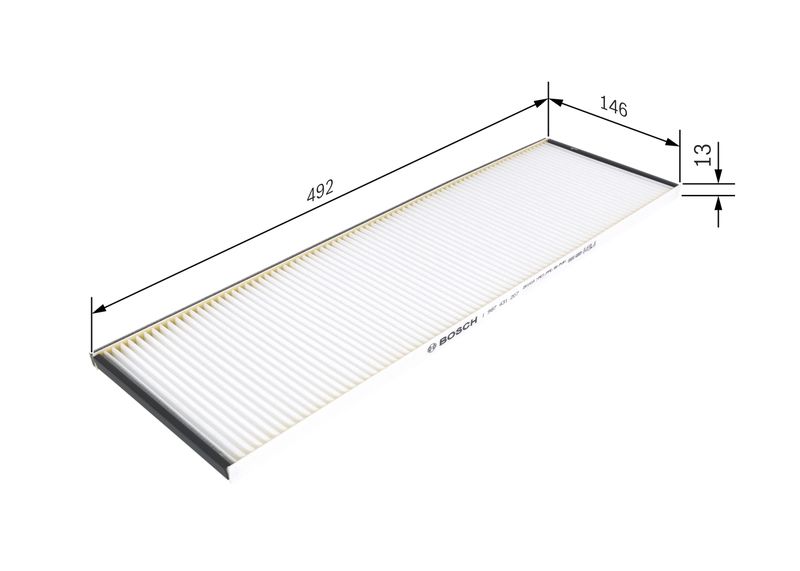 BOSCH 1 987 431 207 Filter, cabin air