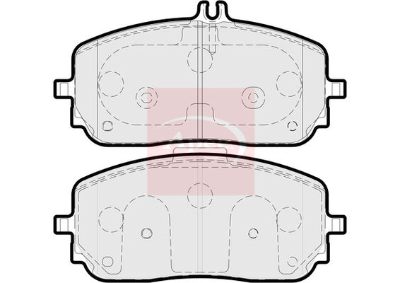 APEC Brake Pad Set, disc brake PAD2245