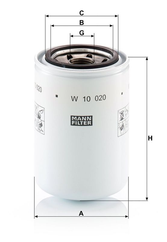 MANN-FILTER W10020 Brake Caliper