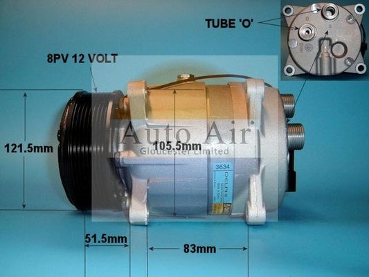 Auto Air Gloucester 14-0409 Compressor, air conditioning