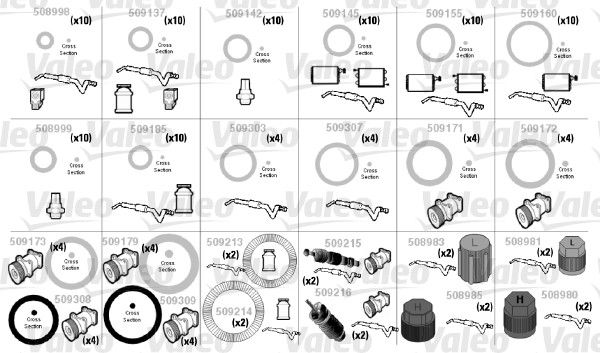 VALEO O-ring reparatieset 509194