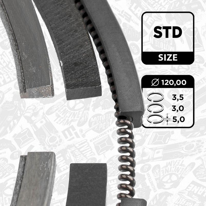 Product Image - Zuigerveerset - R1011700 - ET ENGINETEAM