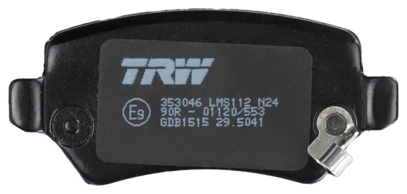 TRW GDB1515 Stabdžių trinkelių rinkinys, diskinis stabdys