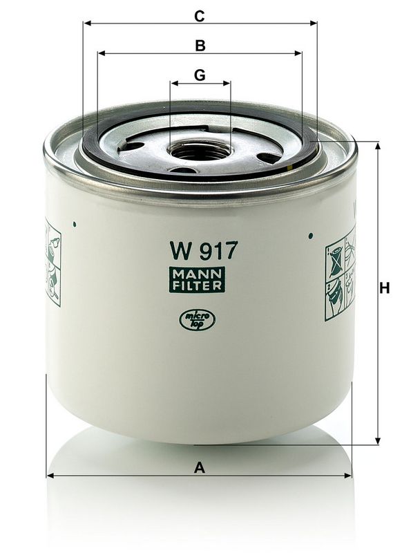 Õlifilter, MANN-FILTER W 917