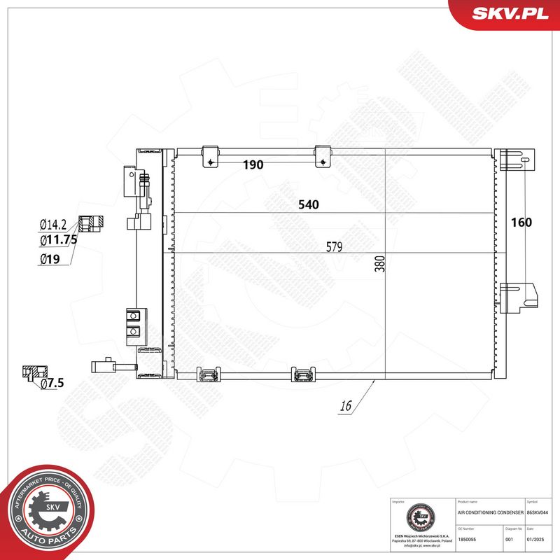 Kondensaator, kliimaseade, ESEN SKV 86SKV044