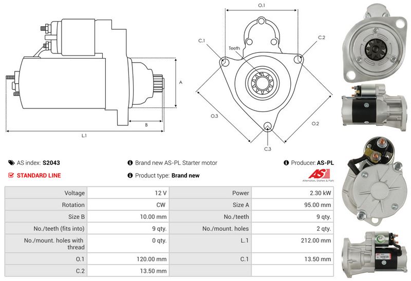 AS-PL S2043 Starter