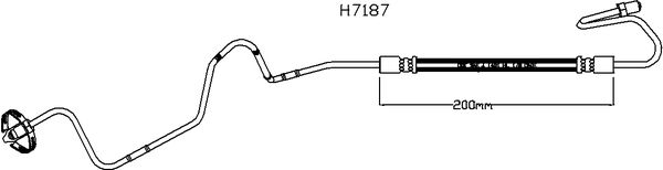 JURATEK fékcső JBH1191L