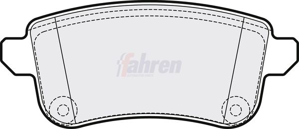 Fahren Brake Pad Set, disc brake FBP3828