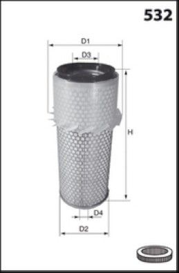 MISFAT Filtre à air R137