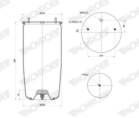 Mech, pneumatické odpružení ASP2112