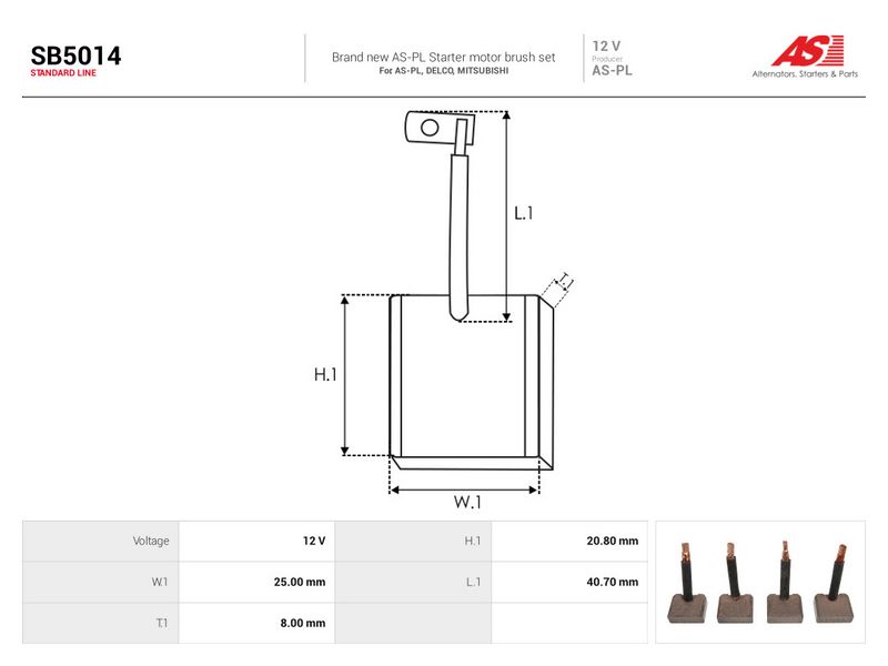 Süsinikuhari, starter, AS-PL SB5014