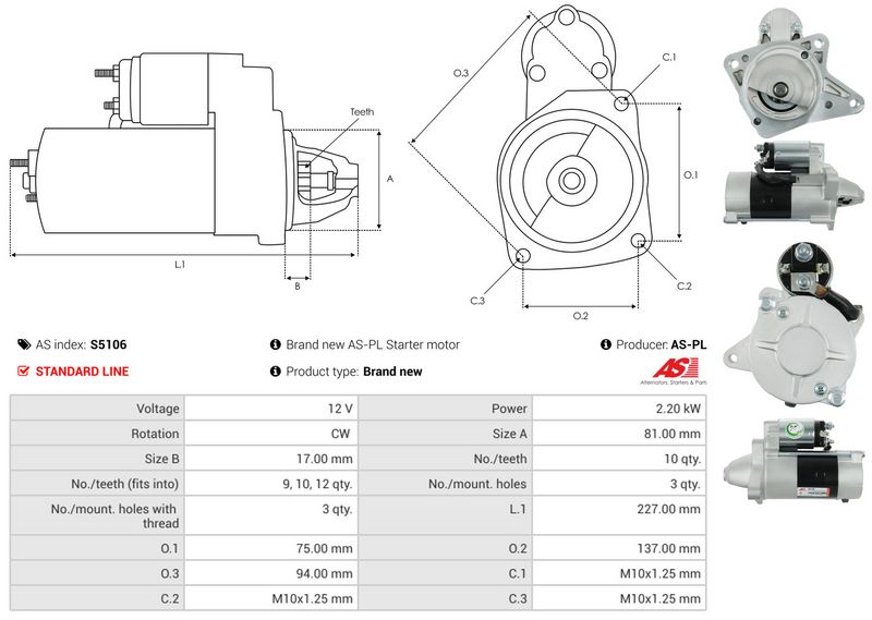 AS-PL S5106 Starter
