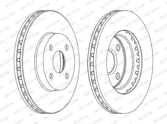 Гальмівний диск, Ferodo DDF1309C