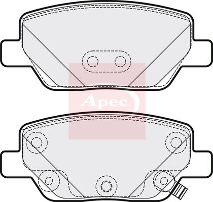 APEC Brake Pad Set, disc brake PAD2173