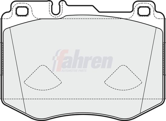 Fahren Brake Pad Set, disc brake FBP3760