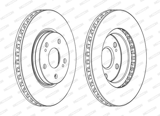 Гальмівний диск, Ferodo DDF1814C