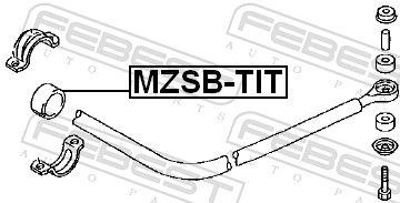 FEBEST MZSB-TIT Mounting, stabiliser bar