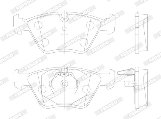 FDB1073 FERODO Комплект гальмівних колодок з 4 шт. дисків - Фото 3