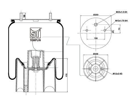 Mech, pneumatické odpružení 04.060.6106.620
