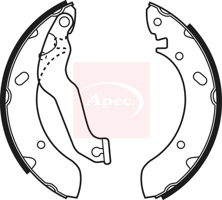 APEC Brake Shoe Set SHU522