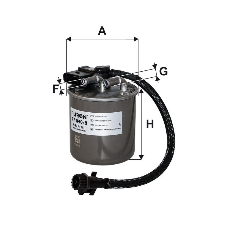 Kütusefilter, FILTRON PP 840, 8