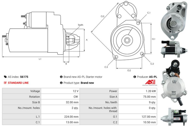 AS-PL S6175 Starter