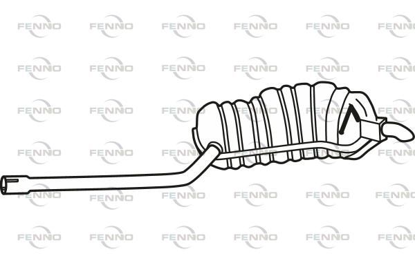 FENNO hátsó hangtompító P72048