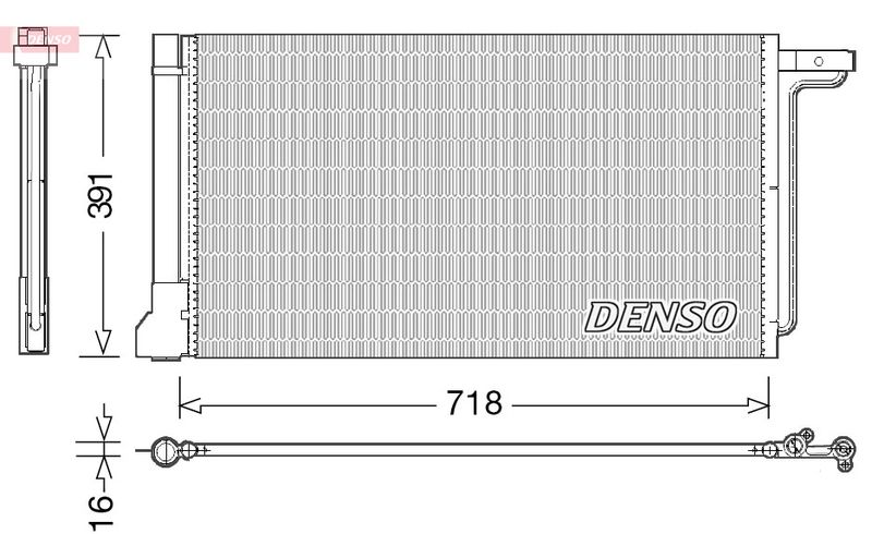DENSO kondenzátor, klíma DCN10028