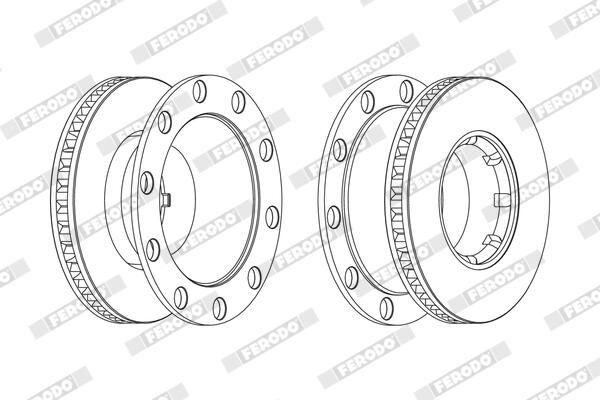 Disque+de+frein FERODO FCR243A