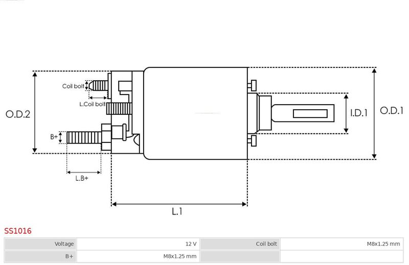 AS-PL SS1016 Solenoid Switch, starter