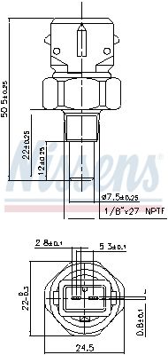 NISSENS 207060 Sensor, coolant temperature