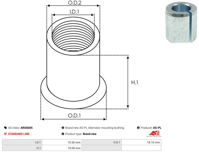 AS-PL ARS6005 Repair Set, alternator
