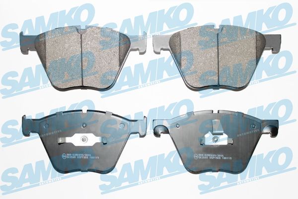 SAMKO 5SP1908 Комплект гальмівних накладок, дискове гальмо