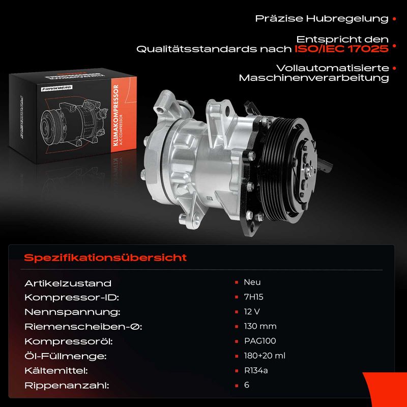 Frankberg 5481FB0001247 Compressor, air conditioning