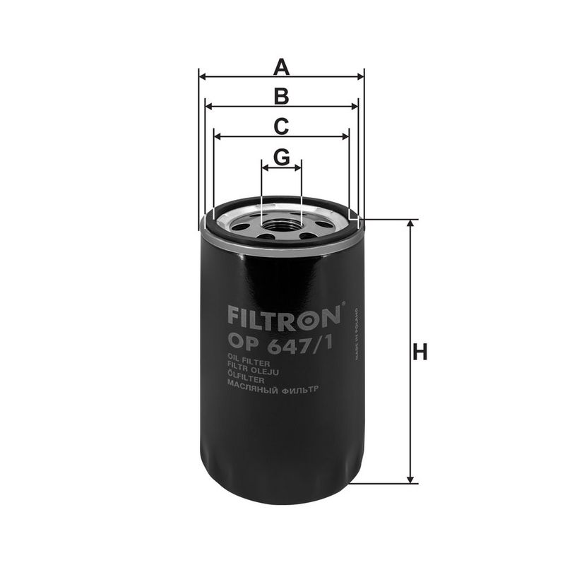Õlifilter, FILTRON OP 647, 1