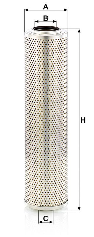 Hydraulisch filter (patroon) past: DAEWOO DH150LC-7, DH150W-7, DH200W, DH215-7, DH220ED, DH220LC, DH220LC-7, DH225LC-7  HITACHI CX1100, EX100, EX1000, EX100-2, EX100-3, EX100-5, EX100M, EX100M-2
