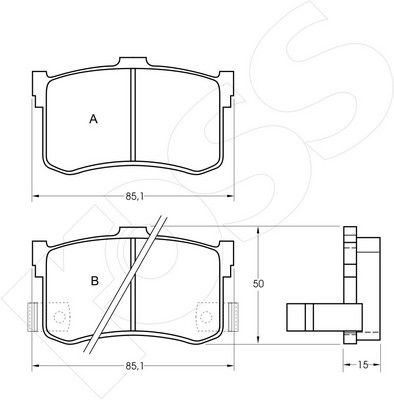 1-GNC R-372 - Brake Pad Set, disc brake