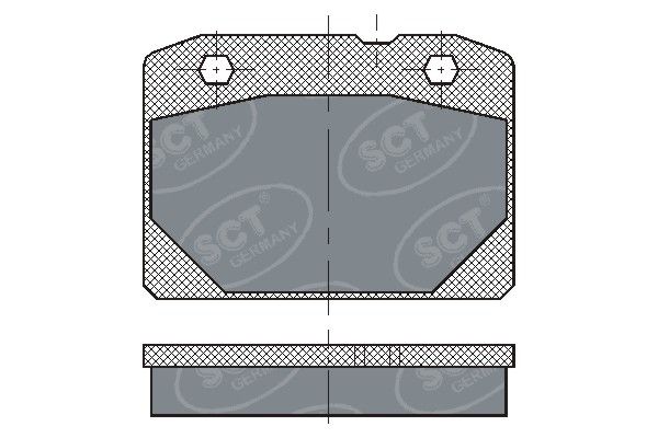 Комплект гальмівних накладок, дискове гальмо, Mannol SP102PR