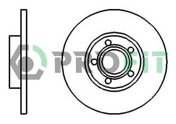 Гальмівний диск, Profit 5010-0324
