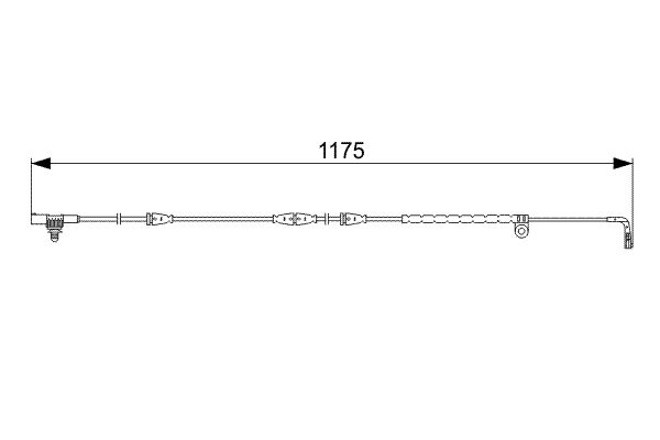 BOSCH 1 987 473 032 Warning Contact, brake pad wear