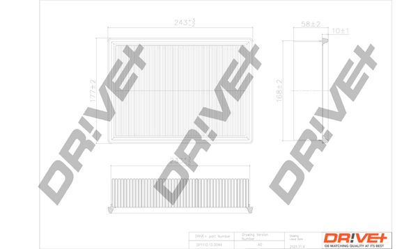 Filtru aer DP1110.10.0044 Dr!ve+